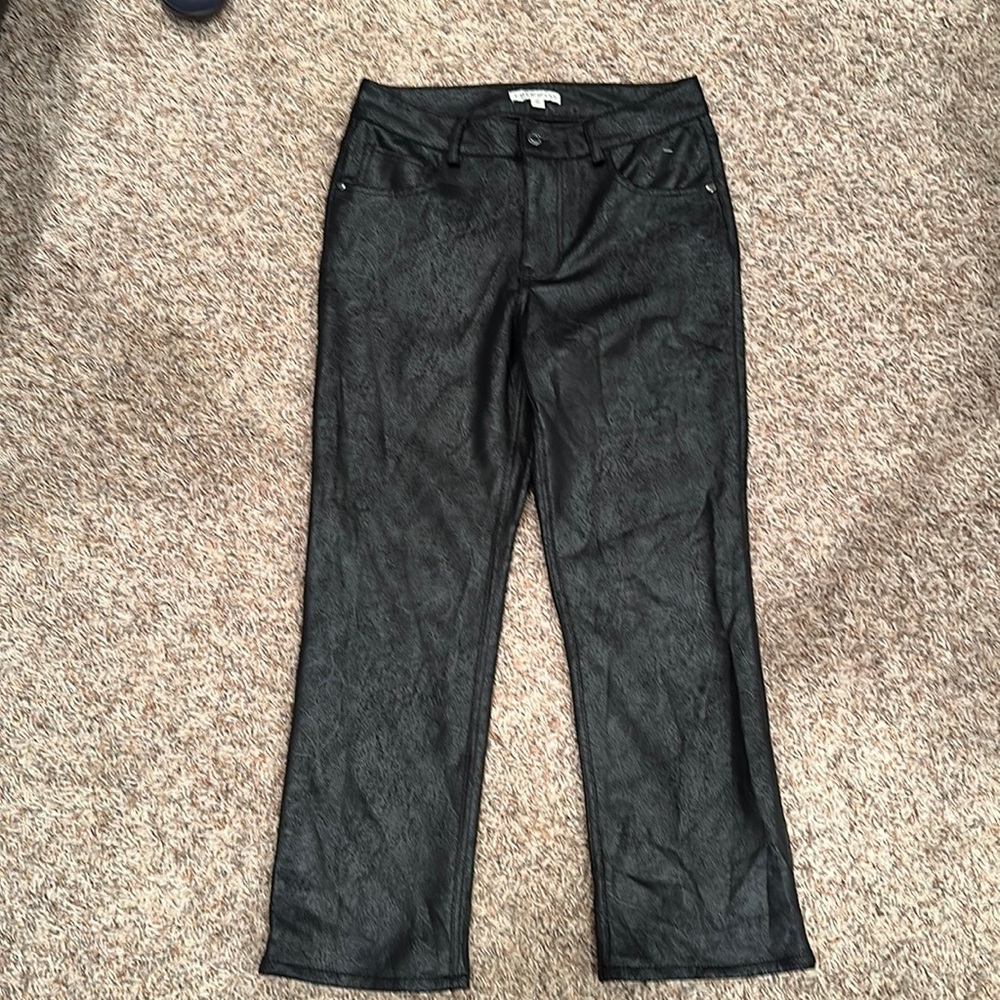 Frye and Co Faux Leather Pants, size 10. New without tags. - Picture 1 of 5